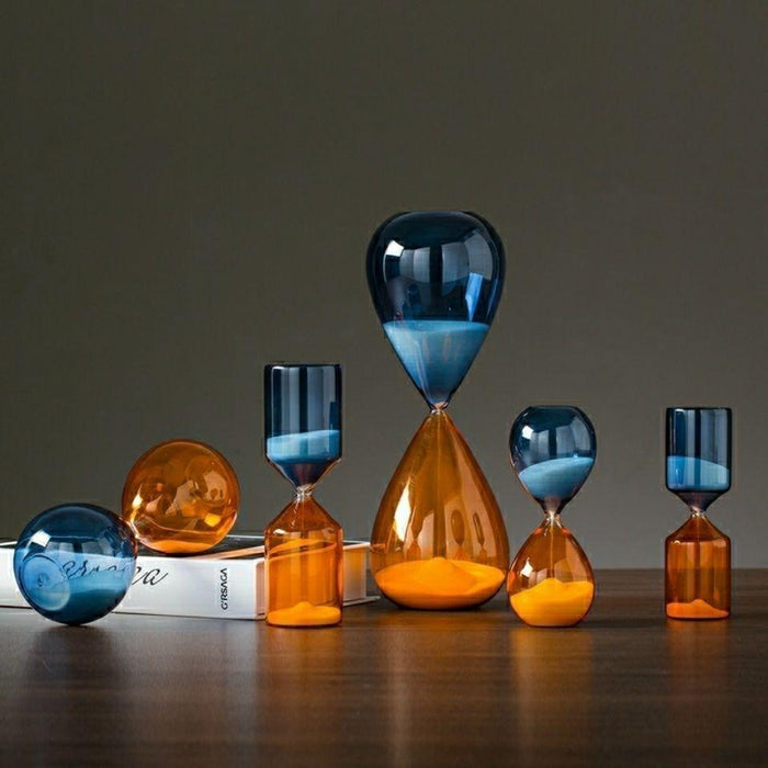 Timeless Dual-Color Hourglass Sand Timer Set - 5/15/30/60 Minute Intervals