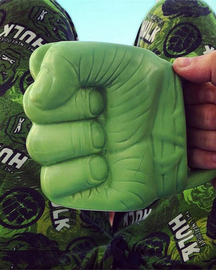 Hulk Smash! 3D Green Fist Anime Mug - Unique Ceramic Hot Drink Cup