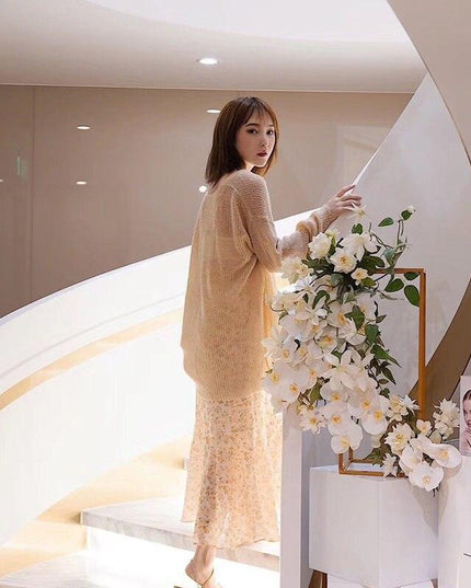 Elegant Silk White Butterfly Orchid Arrangement by JAROWN