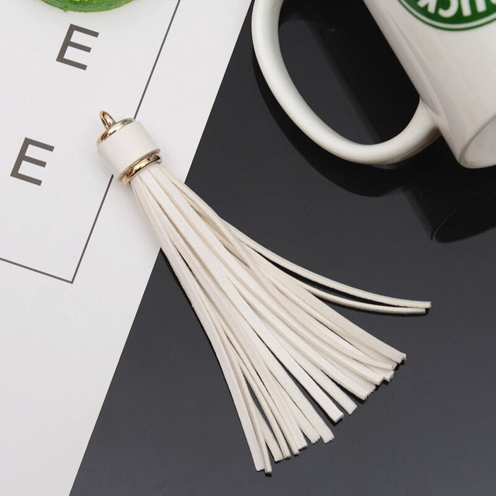 Vibrant 5-Piece Faux Leather Tassel Fringe Set for Creative Jewelry and Craft Projects