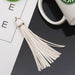 Vibrant 5-Piece Faux Leather Tassel Fringe Set for Creative Jewelry and Craft Projects