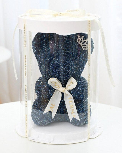 Elegant Handcrafted Crystal Bears - Exquisite 25cm Keepsakes for Memorable Moments