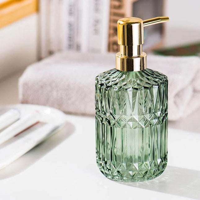 Chic Minimalist Glass Soap Dispenser - Elevate Your Bathroom Style