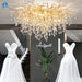 Luxurious Nordic Crystal Ceiling Lights with Adjustable LED Brightness and Customizable Glass Shade Sizes