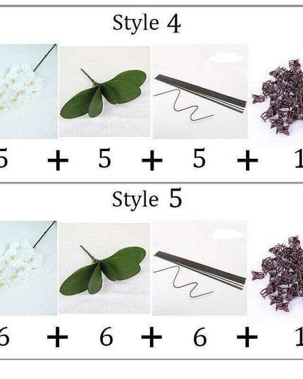 Luxurious Large Faux Orchid Display - Premium Home Décor Elegance