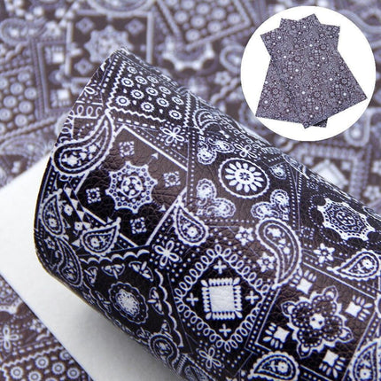 Stylish Geometric Faux Leather Craft Sheets for Innovative DIY Creations