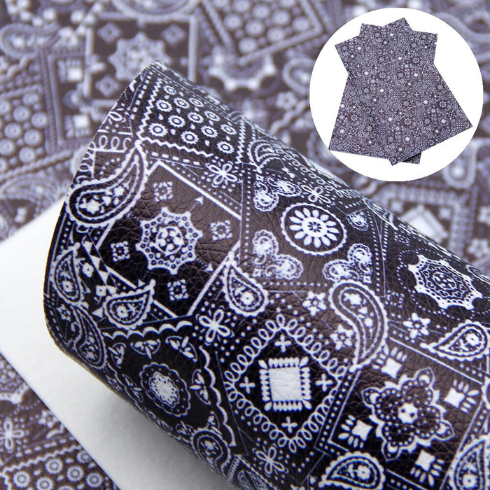 Geometric Elegance: Vegan Leather Sheets for Creative Crafts