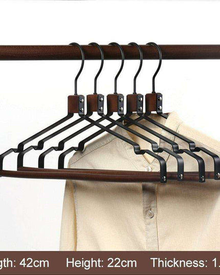 Chic Wooden Hanger Set with Wide Shoulders for Stylish Closet Storage