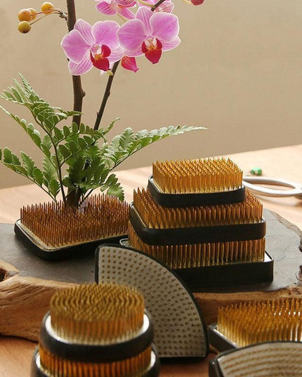 Japanese Ikebana Kenzan Masterpiece Floral Arrangement Kit - Unleash Your Inner Artist