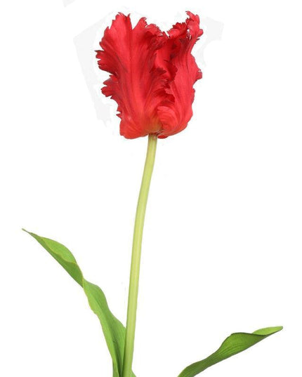 Luxurious Parrot Tulip Silk Flowers - Exquisite Artificial Blooms for Special Occasions