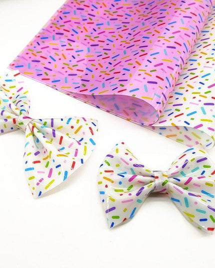 Whimsical Cartoon Sprinkles A4 Waterproof Jelly Fabric