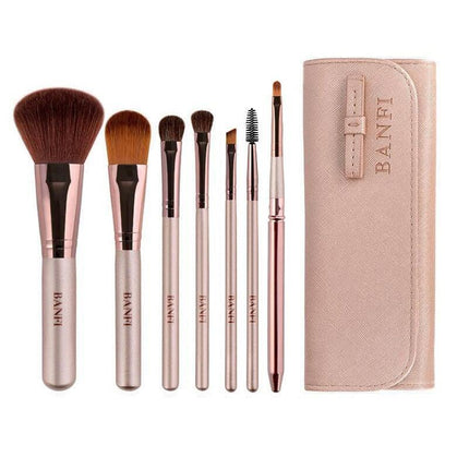 Premium Elegant Makeup Brush Set with Chic Organizer & High-Quality Synthetic Fibers