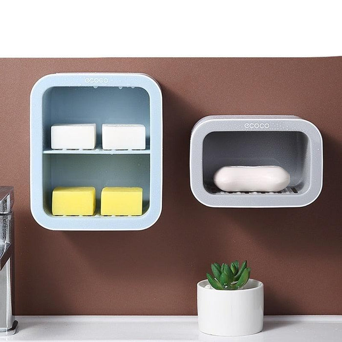 Elegant Botanical Wall-Mounted Soap Organizer for Stylish Bathroom Storage