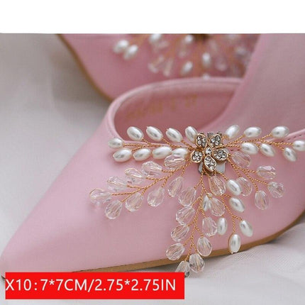 Glimmering Rhinestone Footwear Charms: Transform Your Style