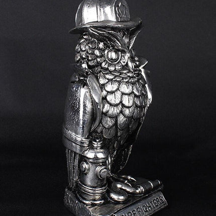 Elegant Electroplated Owl Figurine for Stylish Home Accents