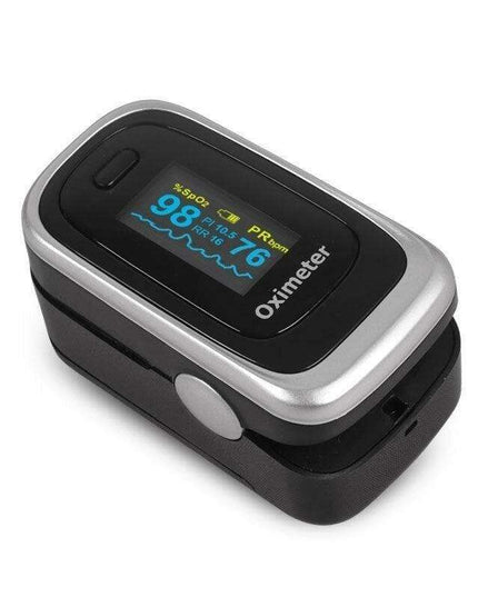 Compact Dual-Color OLED Finger Pulse Oximeter for Accurate Health Tracking