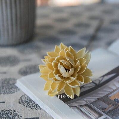 Elegant Handcrafted Lotus Blossom Water Lily Branch Arrangement