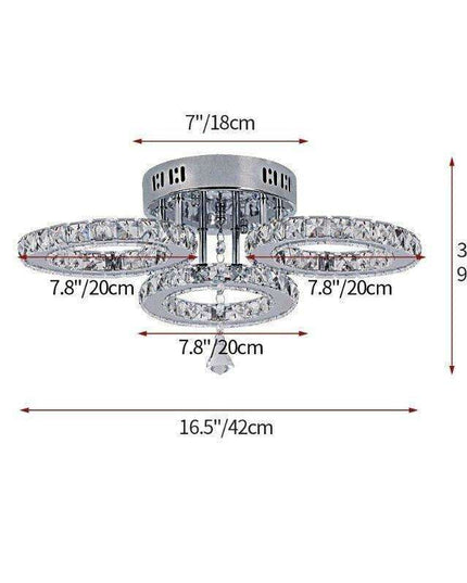 K9 Crystal Elegance LED Chandelier Set - Contemporary Illumination for Stylish Spaces