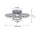 Elegant K9 Crystal Chandelier with 3 Rings & 30W LED Light - Contemporary Home Lighting