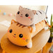 Whimsical Cartoon Cat Plush Body Pillow Bundle - Various Sizes for Optimal Coziness