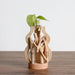 Exquisite Handmade Wooden Vase with Artistic Flair