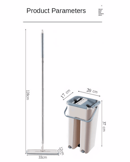 Stainless Steel Cleaning Mop Set with Advanced Drying Feature for Effortless Home and Garden Maintenance