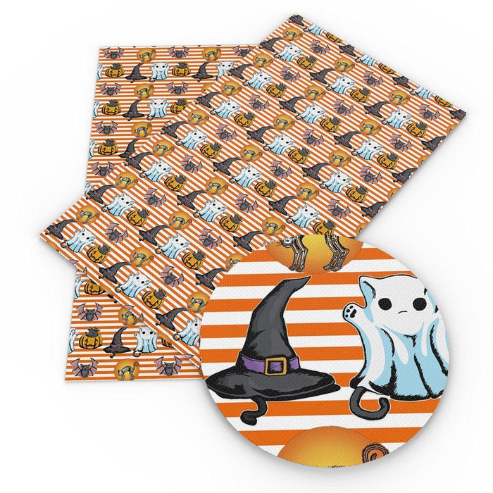 Spooky Vibes Halloween Faux Leather Crafting Sheets - 20x33cm