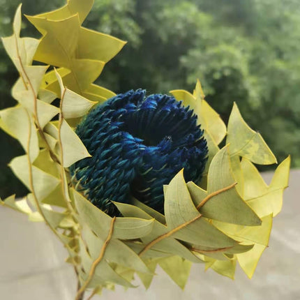 Eternal Banksia Pagoda Floral Arrangement - 30cm Unique Organic Centerpiece for Home and Special Events