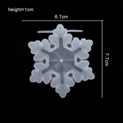 Charming Snowflake DIY Craft Set for Unique Christmas Jewelry and Ornaments