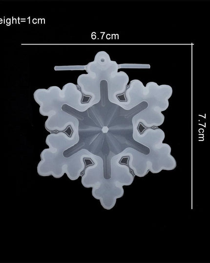 Charming Snowflake DIY Craft Set for Unique Christmas Jewelry and Ornaments