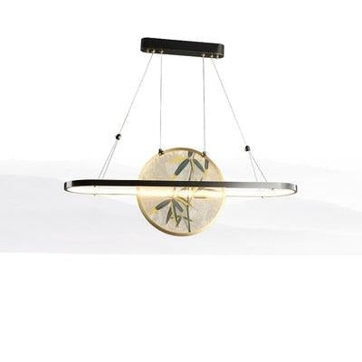 Zen Copper Chandelier with LED Lighting - Illuminate your Space with Serene Elegance