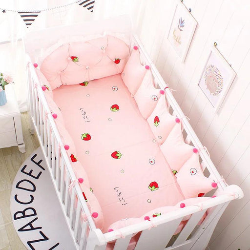 Nordic Charm 5-Piece Cotton Baby Crib Bedding Ensemble