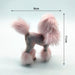 Adorable Pink Poodle Plush Toy - Perfect for Home Decor and DIY Crafters