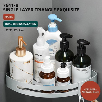 Stylish Wall-Mounted Bathroom Organizer in Premium Space Aluminum: A Luxurious Storage Solution