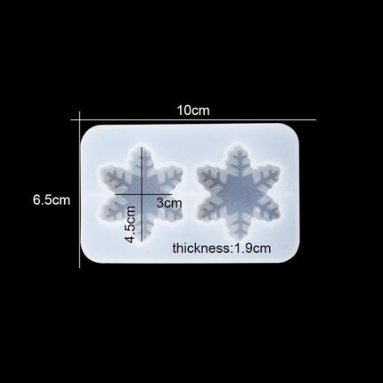 Charming Snowflake DIY Craft Set for Unique Christmas Jewelry and Ornaments