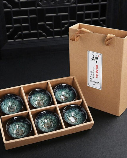 Sophisticated Blue and White Vintage Chinese Porcelain Tea Cup Collection for Puer Tea Lovers