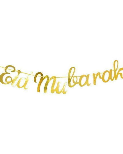 Chic Wooden Eid Mubarak Decoration: Celebrate in Elegance