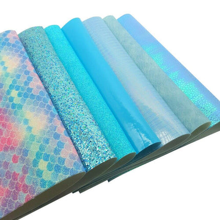 Glistening Ocean Blue Glitter Fabric: Unleash Your Creative Glamour