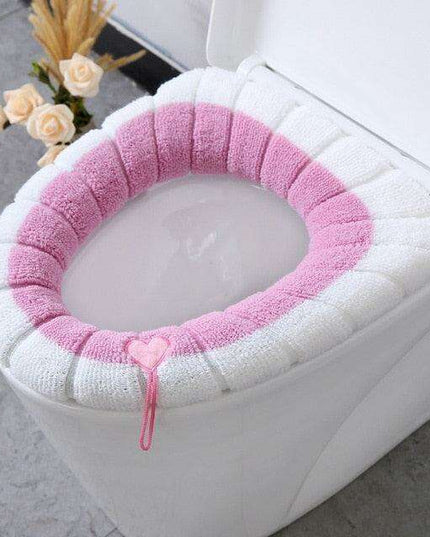 Plush Winter Toilet Seat Cover - Cozy Comfort for Every Bathroom