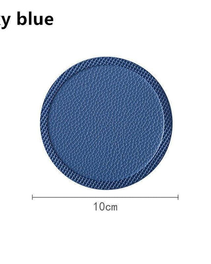 Elegant Leather Drink Coasters: Stylish Shield for Your Tabletop