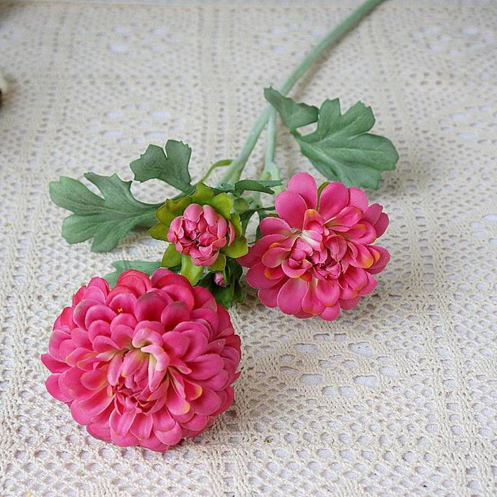 Elegant Dahlia Real Touch Herb Branch Artificial Flowers - Sophisticated Home Decor Accent