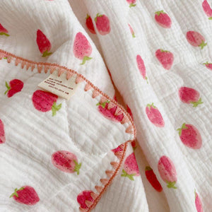 100% Cotton Summer Quilt Home Textiles Suitable for Children Boy Girl Kids Adult Blanket Comforter Thin Quilt-Home Textiles›Bedding & Linen›Kids' Bedding›Quilts, Coverlets & Bedspreads-Très Elite-95x115cm-carrot-Très Elite