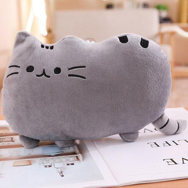 Charming Kawaii Cat Plush Pillow - An Adorable Companion for Feline Fans