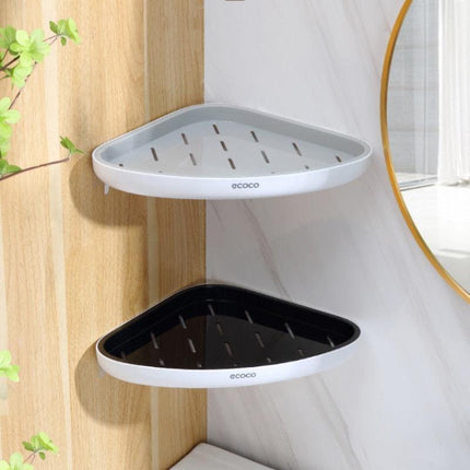 Chic Geometric Triangular Bathroom Wall Organizer: Luxe Storage Solution