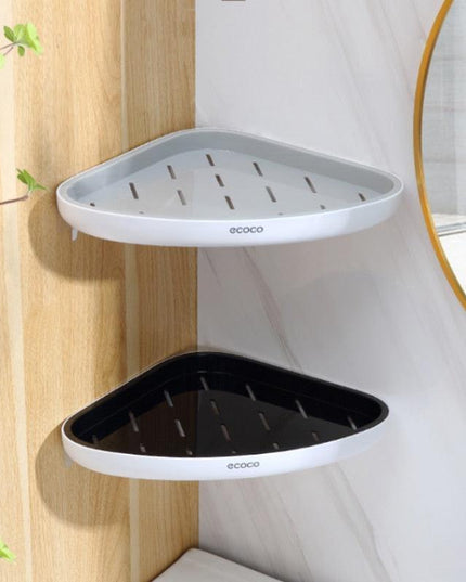 Chic Geometric Triangular Bathroom Wall Organizer: Luxe Storage Solution