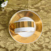 Opulent Gold Embossed Fine China Tea Cup Collection