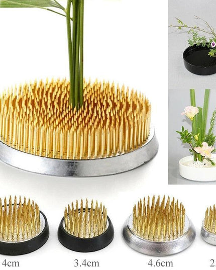 Elegant Brass Kenzan Tool for Exquisite Floral Arrangements