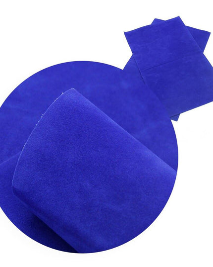 Elevate Your Crafting with Luxurious Reversible Velvet Faux Leather Material