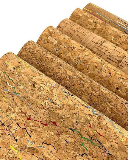 Transform Your Designs with Elegant Wood Grain Cork Leather