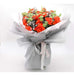 English Alphabet Floral Bouquet Gift Wrap Set - 20 Sheets